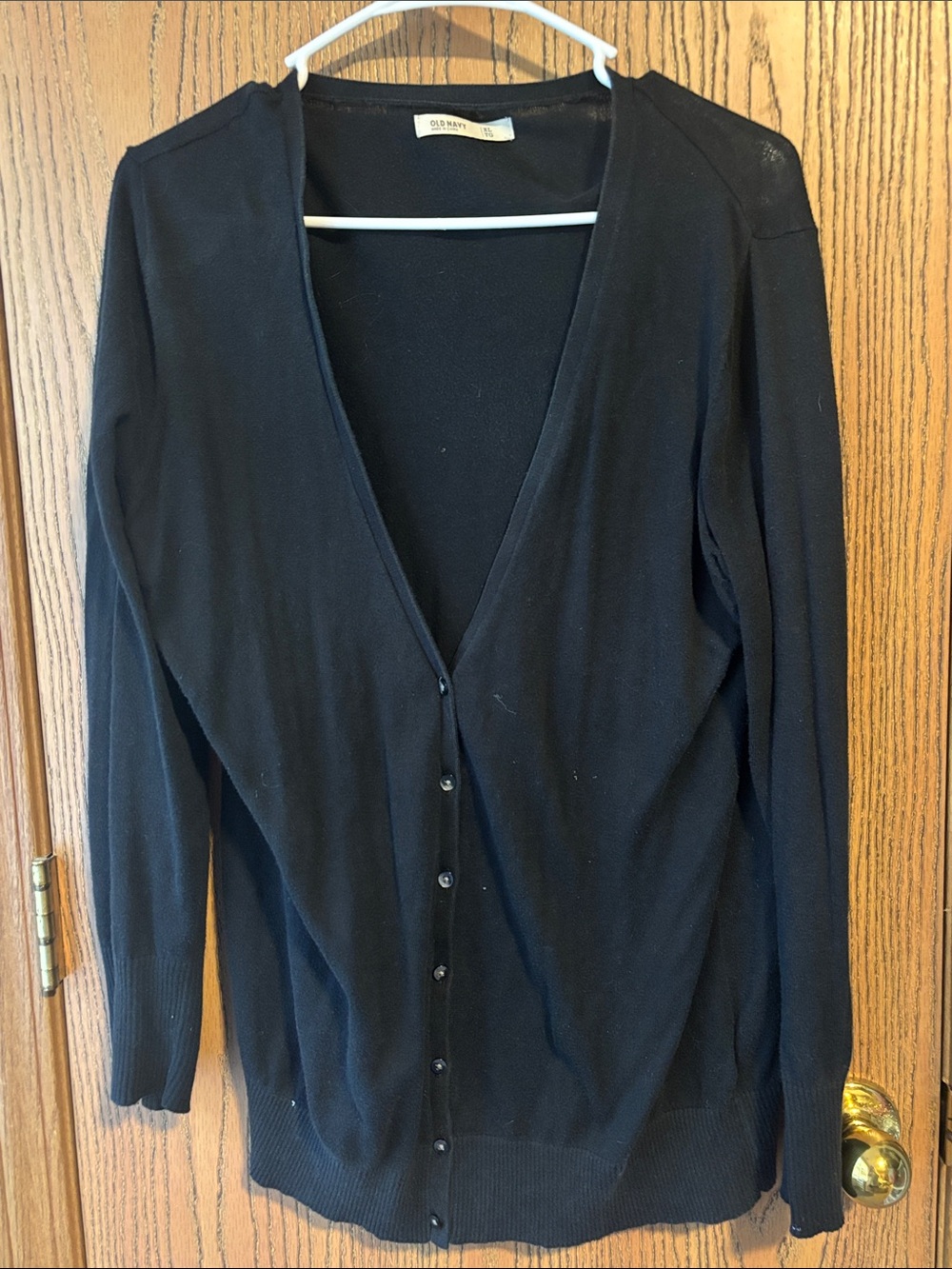 Old Navy Black Open-Front Lightweight Cardigan